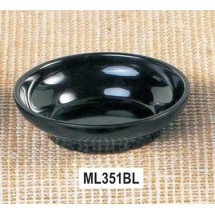 Thunder Group ML351BL Black Melamine 4-1/2 oz. Salsa Bowl
