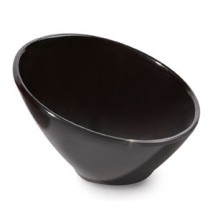 G.E.T. Enterprises B-784-BK Black Elegance 5.5 oz. Melamine Cascading Petite Bowl