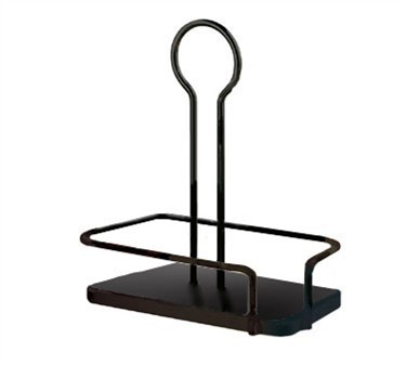 TableCraft 61517RBK Black Metal Rack for Salt & Pepper/Oil & Vinegar Combo