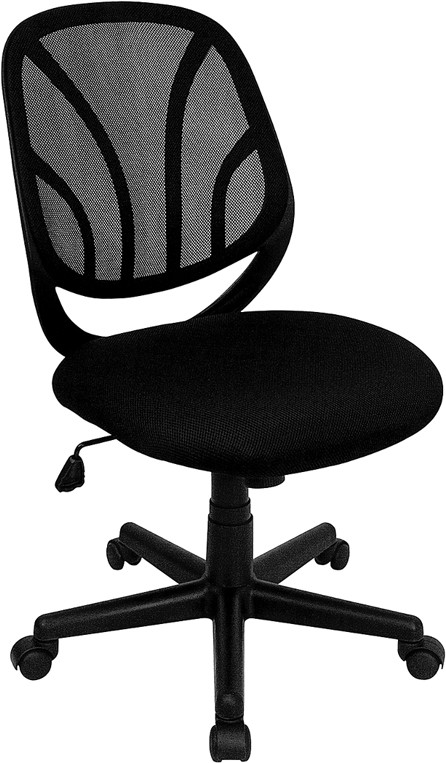 Flash Furniture GO-WY-05-GG Black Mid Back Mesh Computer Task Chair
