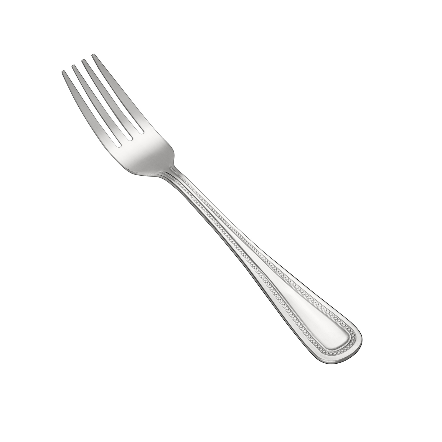 CAC China 3008-05 Black Pearl Dinner Fork, Heavyweight 18/0, 7 3/8"
