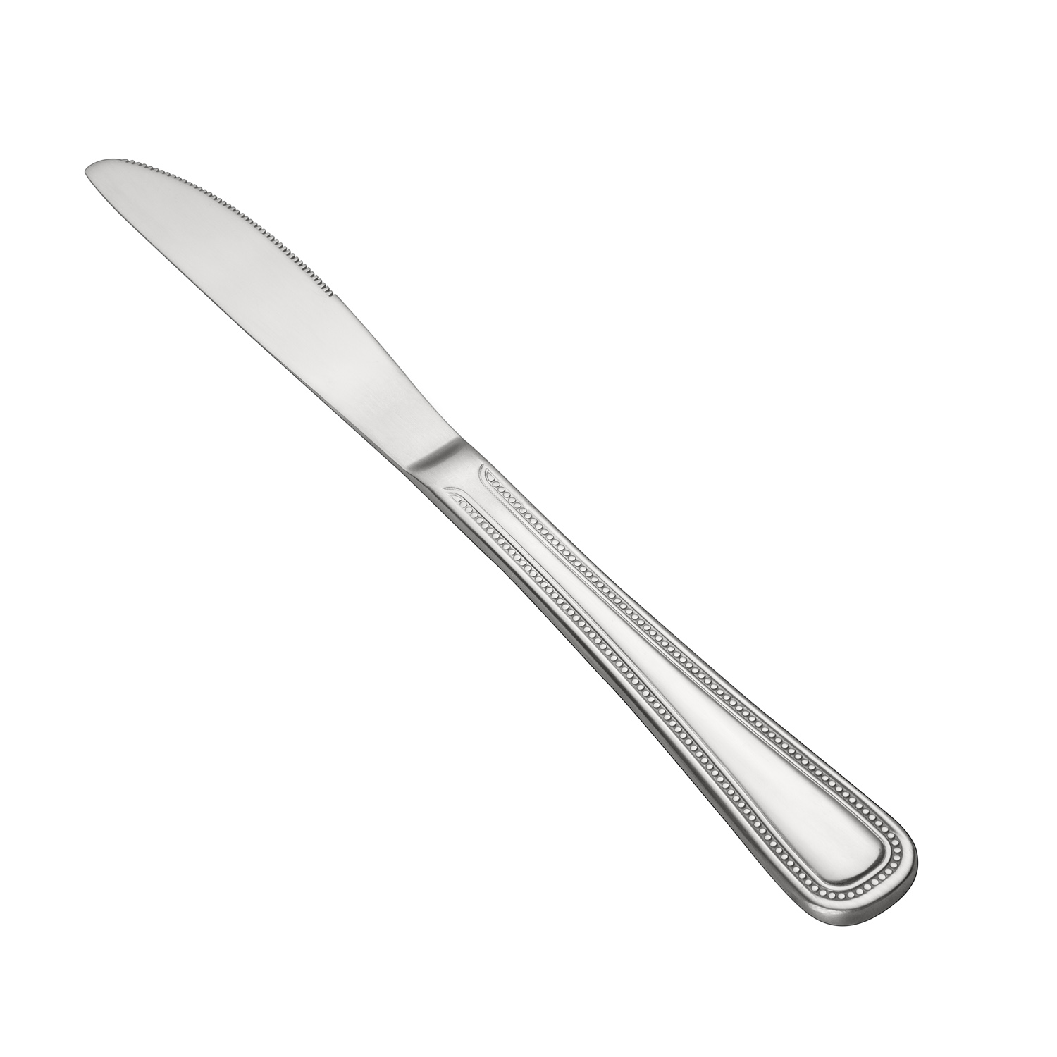 CAC China 3008-08 Black Pearl Dinner Knife, Heavyweight 18/0, 8 3/4"