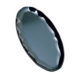 Thunder Group RF2024BW Black Pearl Two-Tone Oval Platter 24" x 10"