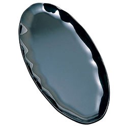 Thunder Group RF2030BW Black Pearl Two-Tone Oval Platter 30" x 12"