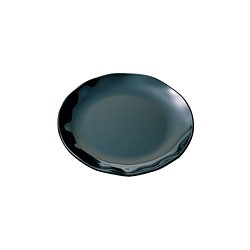 Thunder Group RF1006BW Black Pearl Two-Tone Round Salad Plate 8-1/8"