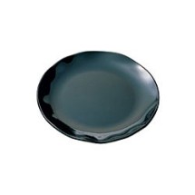 Thunder Group RF1010BW Black Pearl Two-Tone Round Dinner Plate 10-1/2&quot;