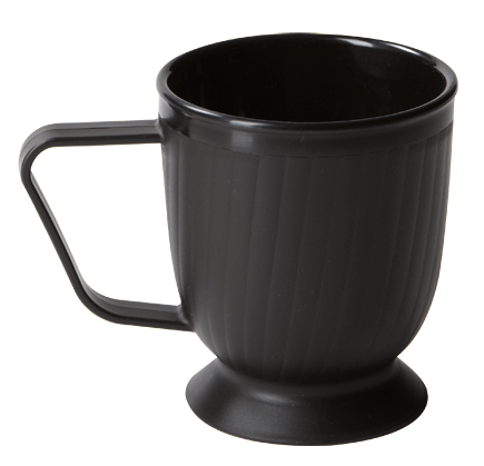 G.E.T. Enterprises HCR-95-BK Black Polypropylene 8 oz. Insulated Mug