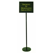 Aarco Products TY-2BK Director Changeable Sign Stand with Black Frame 54&quot;H