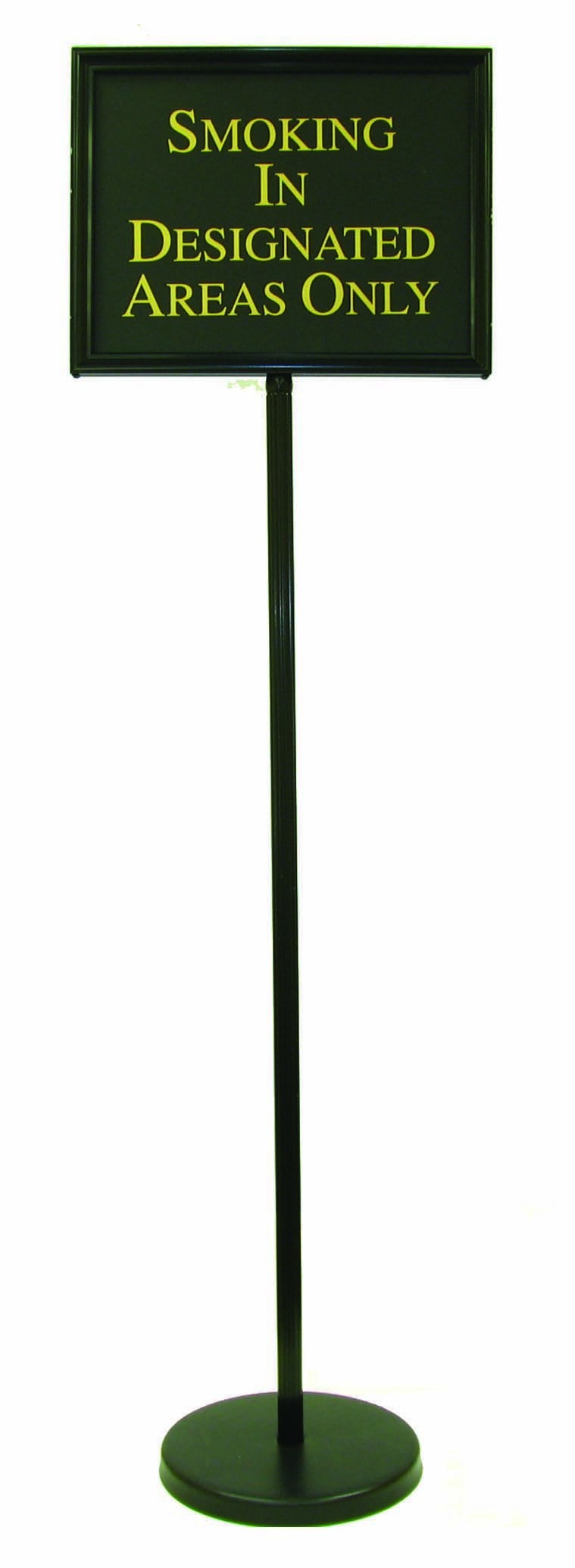Aarco Products TY-2BK Director Changeable Sign Stand with Black Frame 54"H