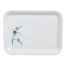 Thunder Group 0903BB Blue Bamboo Square Melamine Tray 17&quot; x 12-5/8&quot;