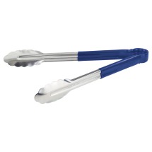 Winco UT-12HP-B Blue Heavy Duty Utility Tong with Plastic Handle 12&quot;
