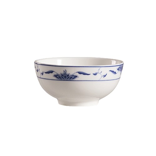 CAC China 103-65 Blue Lotus Rice Bowl 9 oz.