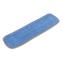 Blue Microfiber Mop Head with Velcro Backing 18" x 5" 12/Carton 