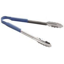 TableCraft 3716BL Blue Vinyl-Coated Spring Steel Utility Tong 16&quot;
