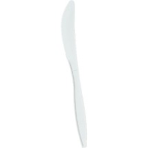 Boardwalk Medium Weight White Plastic Knife, 100/Carton