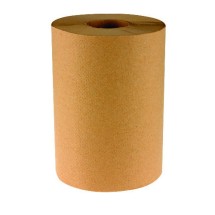 Boardwalk Paper Towel Hard Wound Roll Nonperforated Embossed Natural 8&quot; X 350 ft