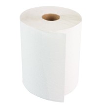 Boardwalk Hardwound 1-Ply Paper Towels, White, 8&quot; x 600 ft, 12 Rolls/Carton