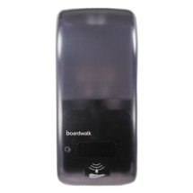 Boardwalk Rely Hybrid Liquid Soap and Hand Sanitizer Dispenser, Black, 900 ml