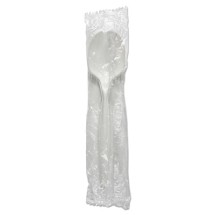 Boardwalk Wrapped Mediumweight Cutlery, Soup Spoon, White, 1000/Carton