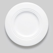 Bon Chef 1000011P Concentrics Round Salad Plate, 8 7/20&quot; Dia., Set of 36