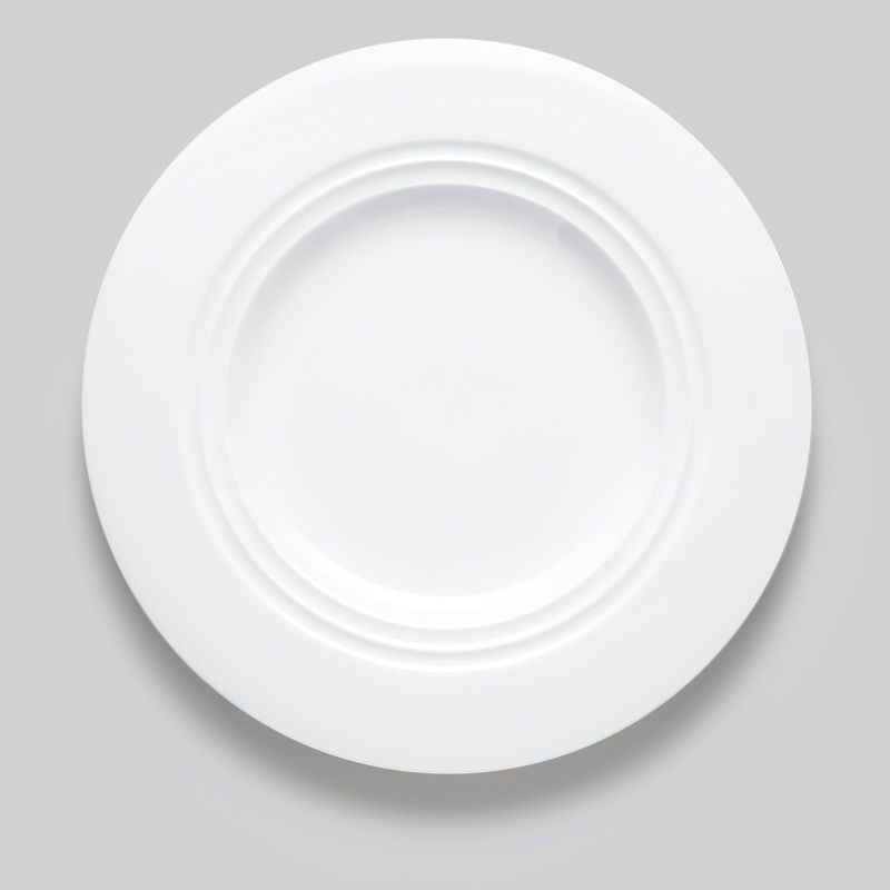 Bon Chef 1000011P Concentrics Round Salad Plate, 8 7/20" Dia., Set of 36