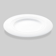 Bon Chef 1000017P Concentrics Round Charger Plate, 12 4/5&quot; Dia., Set of 8