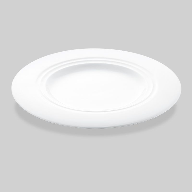 Bon Chef 1000017P Concentrics Round Charger Plate, 12 4/5" Dia., Set of 8
