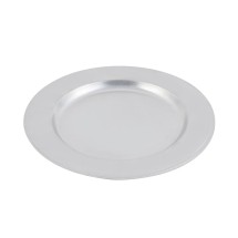 Bon Chef 1022P Rimmed Dinner Plate, Pewter Glo 11" Dia., Set of 4