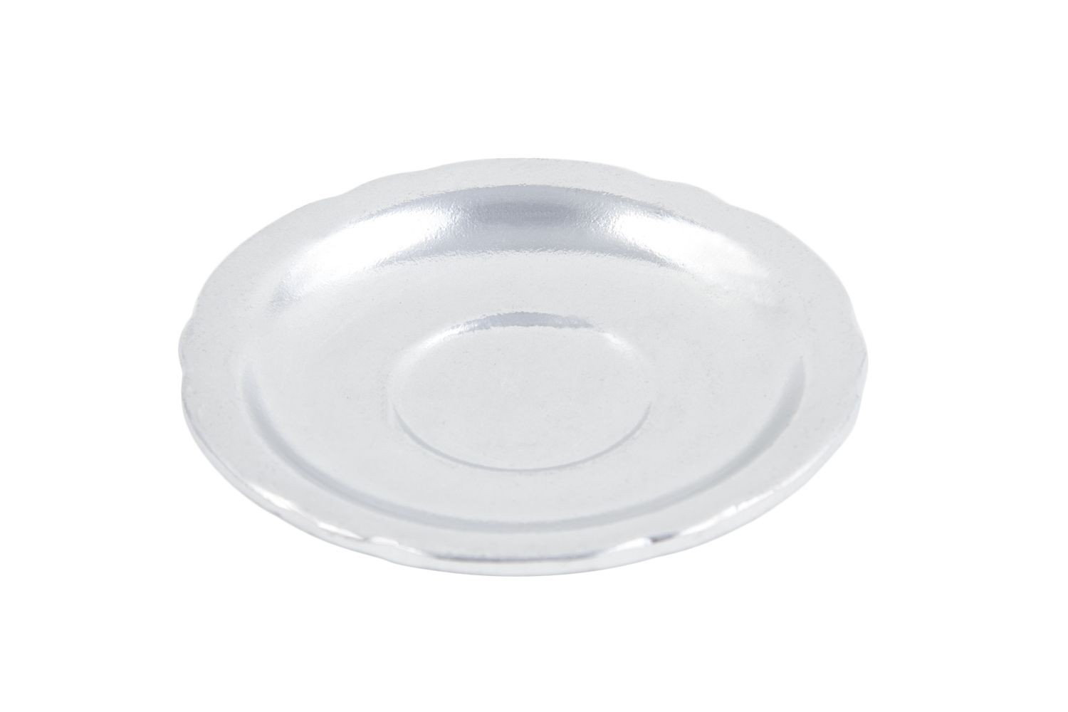 Bon Chef 1029P Aluminum Saucer, Pewter Glo 5 1/4" Dia., Set of 12