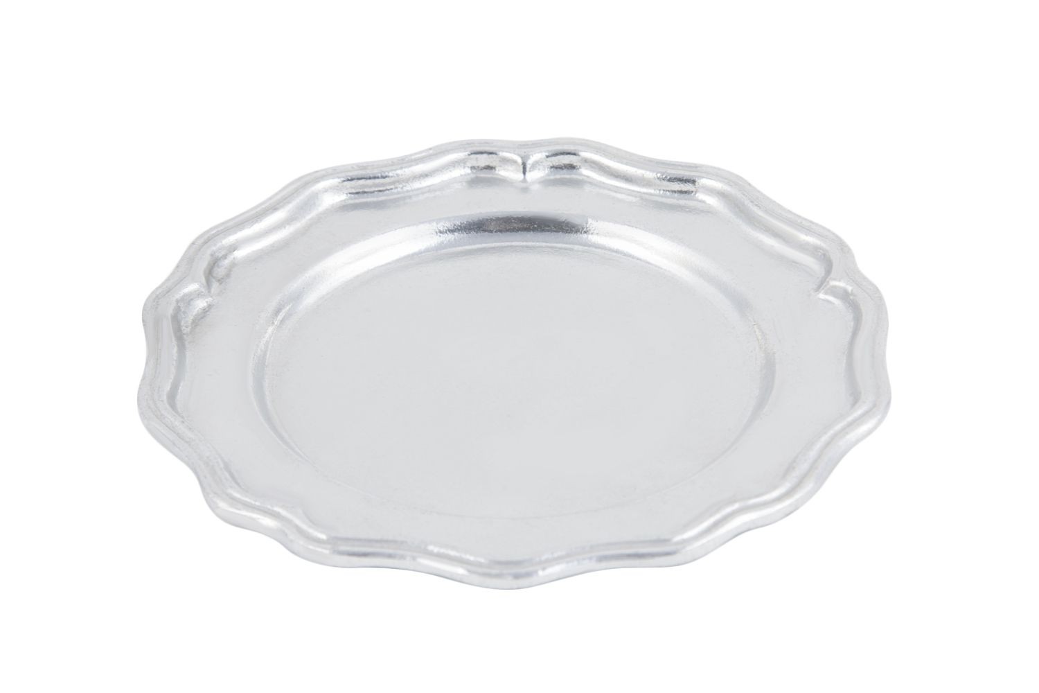Bon Chef 1032P Queen Anne Bread and Butter Plate, Pewter Glo 7" Dia., Set of 12