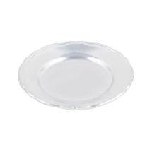 Bon Chef 1050P Scalloped Plate, Pewter Glo 8&quot; Dia., Set of 12