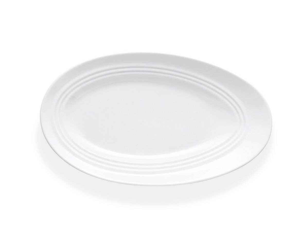 Bon Chef 1100011P Slanted Oval Plate, 16" x 9.45", Set of 12