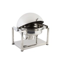 Bon Chef 11001D Olympia Dripless Round Roll Top Chafer 8 Qt.