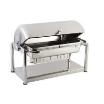 Bon Chef 11041D Olympia Dripless Rectangular Chafing Dish, 8 Qt.