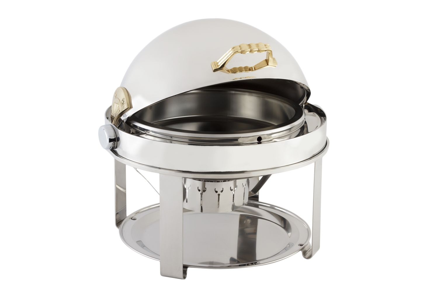 Bon Chef 12010 Elite Stainless Steel Round Chafer with Contemporary Legs, 8 Qt.
