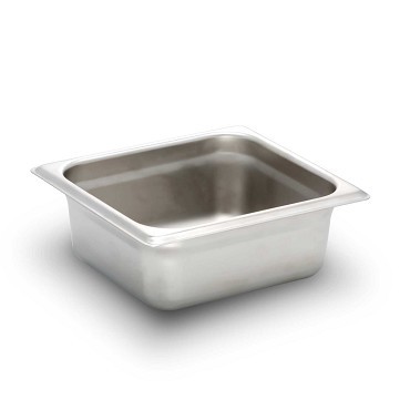Bon Chef 12027 Stainless Steel 1/6 Size Rectangular Food Pan, 1 Qt. 6 oz.