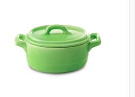 Bon Chef 1600005PLime Cocottes Cover for 5.25" Oval Baker Base Lime, Set of 36