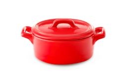 Bon Chef 1600005PRed Cocottes Cover for 5.25" Oval Baker Base Red, Set of 36