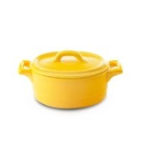 Bon Chef 1600007PYellow Cocottes Cover for 5.25&quot; Oval Baker Base Yellow, Set of 36