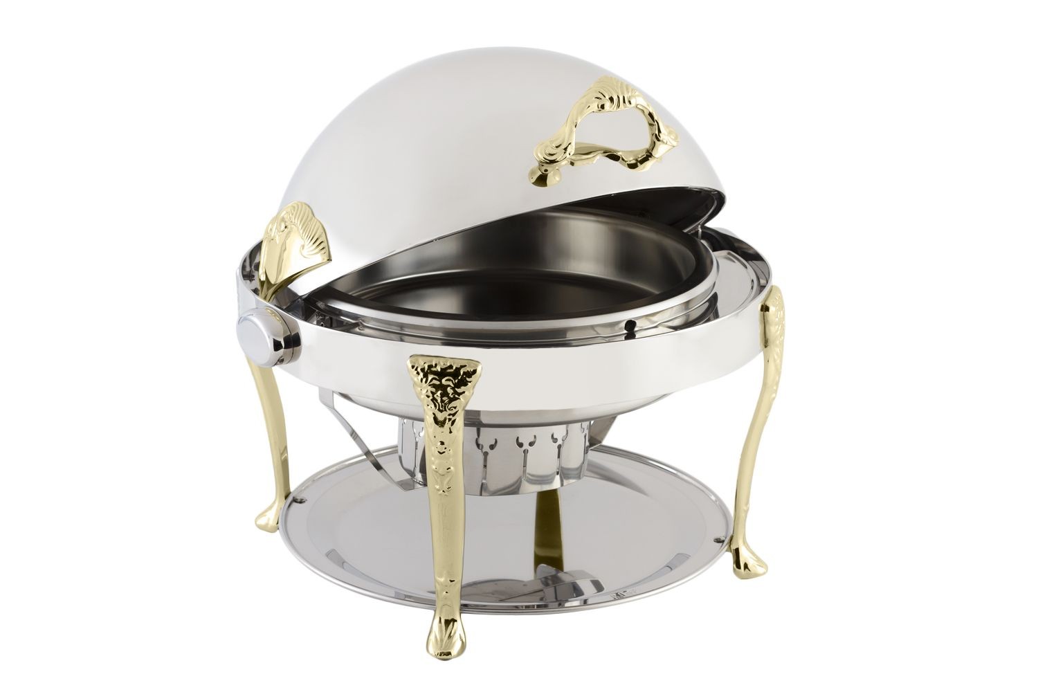 Bon Chef 17000 Elite Dripless Round Chafer with Renaissance Legs, 8 Qt.