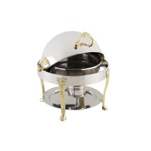 Bon Chef 17014 Petite Dripless Round Chafer with Renaissance Legs, 3 Qt.