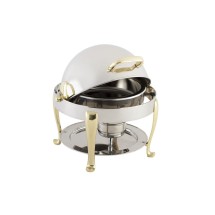 Bon Chef 19014 Petite Dripless Round Chafer with Roman Legs, 3 Qt.