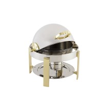 Bon Chef 20014 Petite Dripless Round Chafer with Contemporary Legs, 3 Qt.