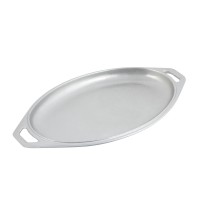 Bon Chef 2006P Oval Serving Platter Cover, Pewter Glo 9&quot; x 15&quot;, Set of 3