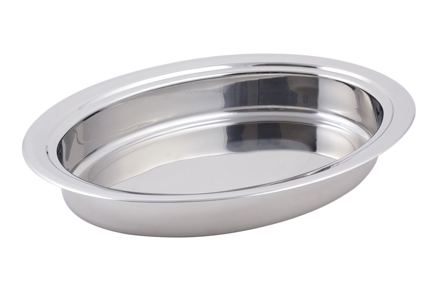 Bon Chef 20201 Stackable Oval Food Pan, 20 1/2" x 15 3/8" x 3 1/8" H.