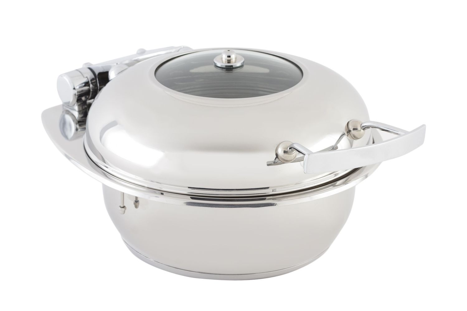 Bon Chef 20303 Small Round Induction Chafer with Glass Lid, 2 1/2 Qt.