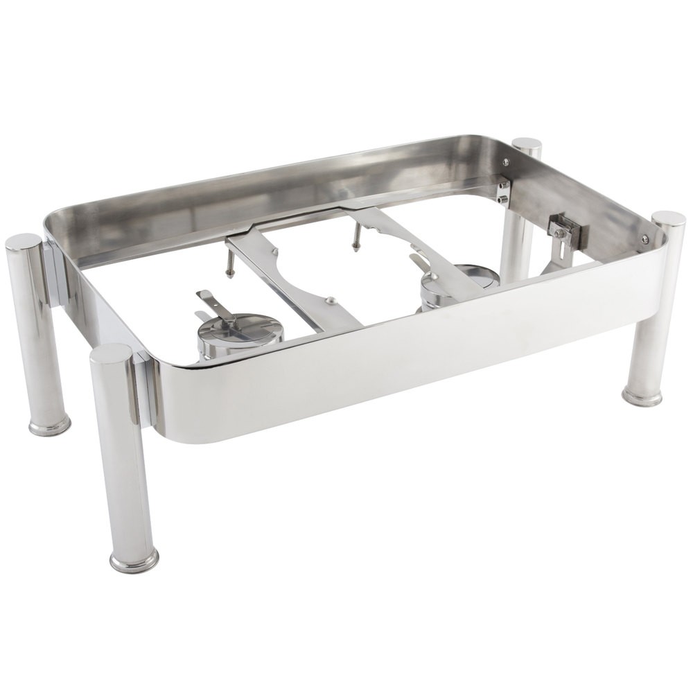 Bon Chef 20307ST Stainless Steel Stand for Rectangular Induction Chafer, 26 1/4" x 15" x 9"