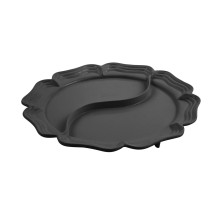 Bon Chef 2036DP Queen Anne Divided Platter, Pewter Glo 15 3/4" Dia.