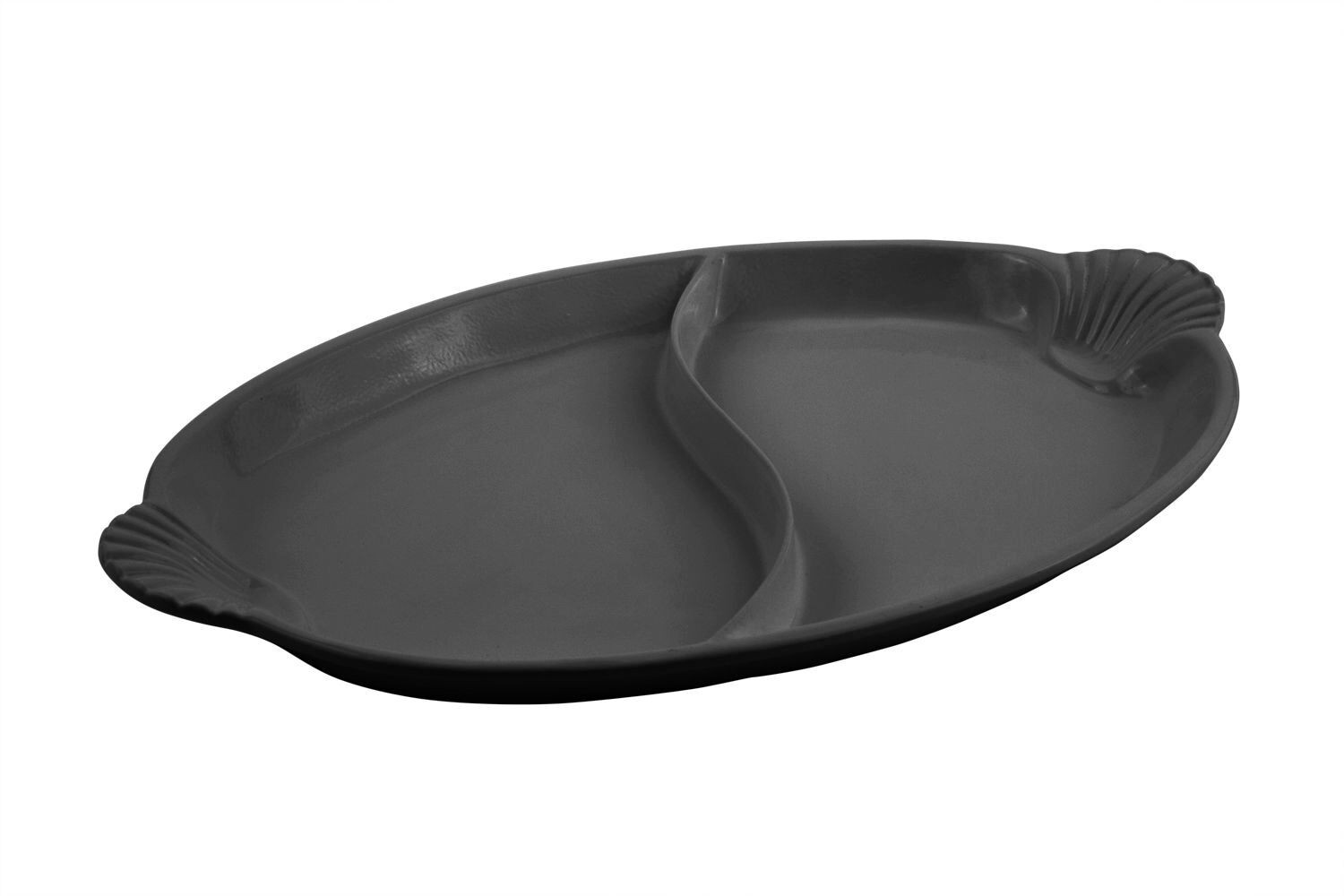 Bon Chef 2075DS Shell Divided Platter, Sandstone 18" x 24 3/4"