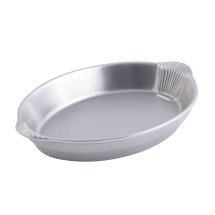 Bon Chef 2078P Oval Casserole Dish with Shell Handles, Pewter Glo 12&quot; x 17&quot; x 2 1/2&quot;